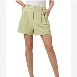 WAYF Pleated Front Shorts Lemons Size XL
